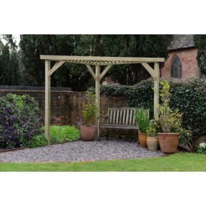 Slatted Corner Pergola